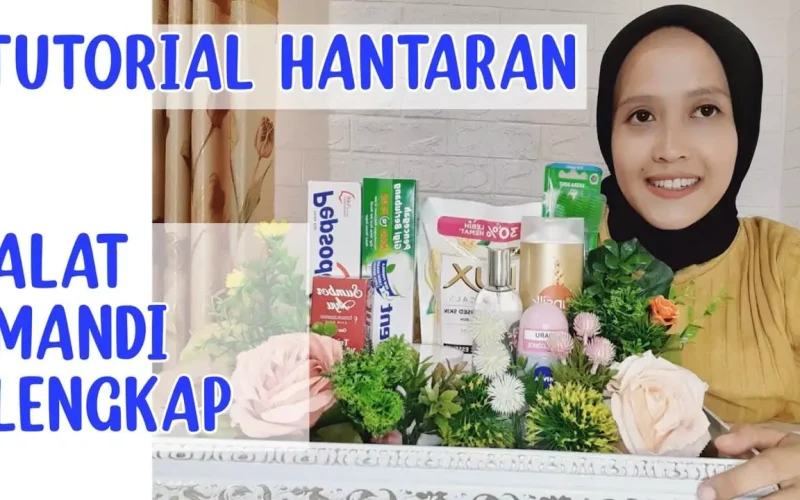 Cara Menghias Seserahan Peralatan mandi ala Lugina Project