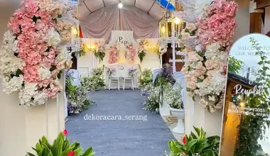 Cantiknya Dekorasi Pernikahan di Serang Banten by Dekoracara