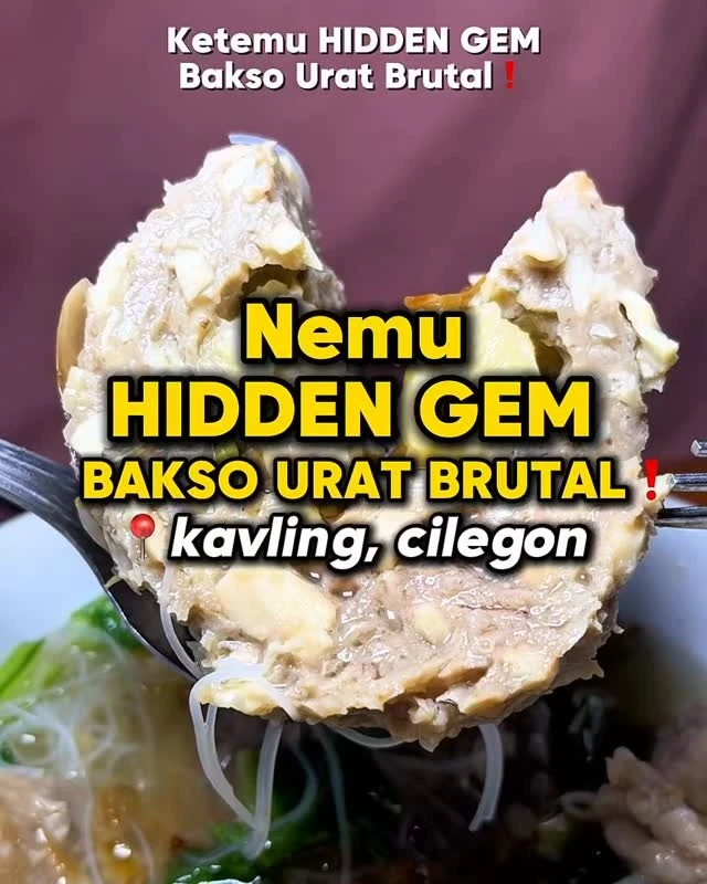 Hidden Gem! Bakso Urat Brutal di Cilegon by Frikodachi
